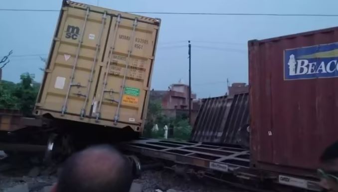 After Gonda, now a rail accident in Amroha, goods train overturned from up line to down line