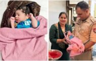 Took him in his lap, caressed him and then brought him home… the inspector’s heart melted for the newborn found in the bushes