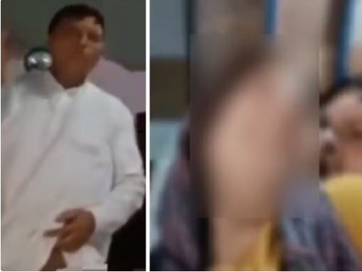 Congress leader kept showing his private part to the girl, then started doing obscene act, VIDEO goes viral
