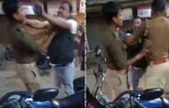 BJP leader's brother's hooliganism in Shravasti, slapped a policeman on duty