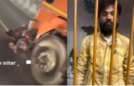 2 young men stuck in the bumper, kept screaming; driver kept driving the truck… a hair-raising scene was seen on Agra Highway