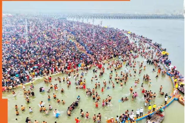 Seven crore devotees took a dip in the holy Sangam in six days; more than 30 lakh people took a dip on Thursday