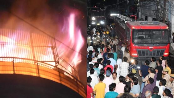 Massive fire in Kanpur: Illegal shoe factory destroyed, many lives saved, CM Yogi in action